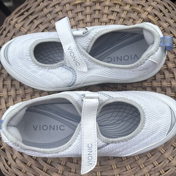 VIONIC Mary Jane Slip On Sneakers White Women’s SIZE 8.5 Comfort 1st Ray tech - Picture 8 of 16